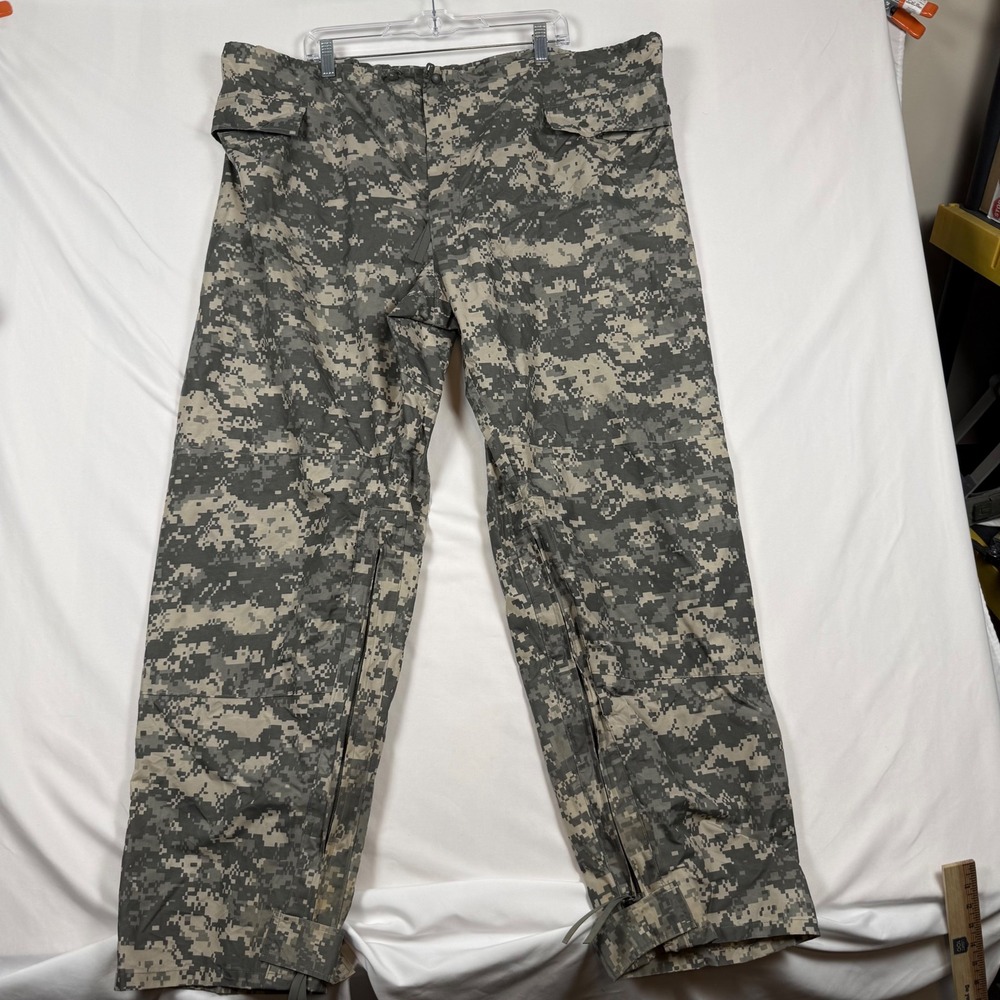 ORC Industries ACU Digital Camo Rain Trousers Mens XL Improved Rainsuit Military